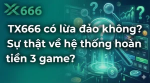 TX666 có lừa đảo không? Sự thật về hệ thống hoàn tiền 3 game
