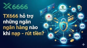 TX666 hỗ trợ những ngân hàng nào khi nạp – rút tiền?
